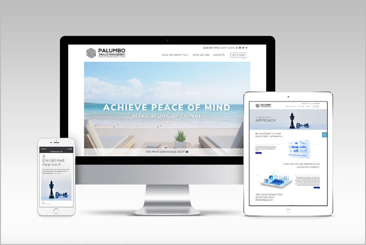 Palumbo Web design and development by Thinkhouse Long Island marketing agency