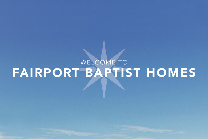 Fairport Baptist Homes Graphic design by Thinkhouse, Ad Agency in NY